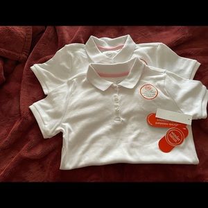 NWT girls uniform shirts